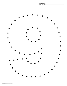 Number 9 Coloring Page